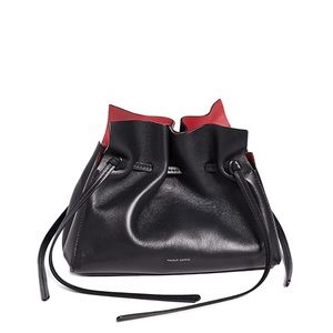 Mansur Gavriel Mini Protea Bag Black/Flamma